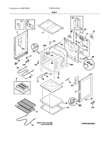 Body parts for Frigidaire Electric Range FFEF3016VSD from AppliancePartsPros.com