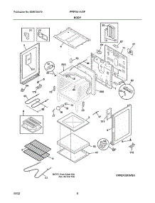 Body parts for Frigidaire Electric Range FFEF3016VSF from AppliancePartsPros.com