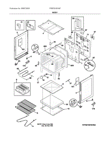 Body parts for Frigidaire Electric Range FFEF3016VWF from AppliancePartsPros.com