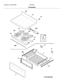 Top / Drawer parts for Frigidaire Electric Range FFEF3054TBH from AppliancePartsPros.com