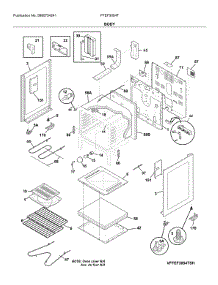 Body parts for Frigidaire Electric Range FFEF3054TBM from AppliancePartsPros.com