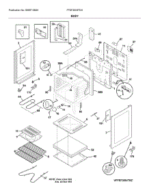 Body parts for Frigidaire Electric Range FFEF3054TDH from AppliancePartsPros.com