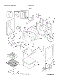Body parts for Frigidaire Electric Range FFEF3054TDK from AppliancePartsPros.com