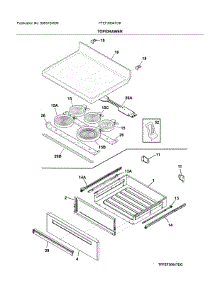 Top / Drawer parts for Frigidaire Electric Range FFEF3054TDK from AppliancePartsPros.com