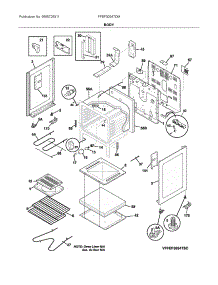 Body parts for Frigidaire Electric Range FFEF3054TDM from AppliancePartsPros.com