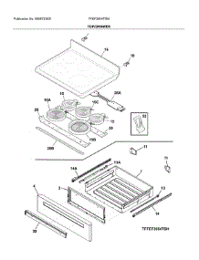 Top / Drawer parts for Frigidaire Electric Range FFEF3054TSM from AppliancePartsPros.com