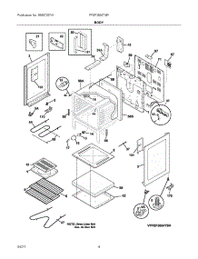 Body parts for Frigidaire Electric Range FFEF3054TSR from AppliancePartsPros.com