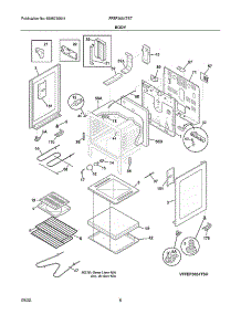 Body parts for Frigidaire Electric Range FFEF3054TST from AppliancePartsPros.com
