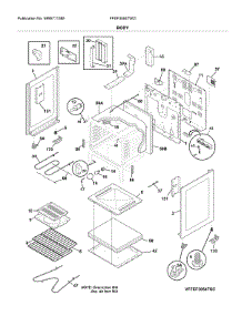 Body parts for Frigidaire Electric Range FFEF3054TWG from AppliancePartsPros.com
