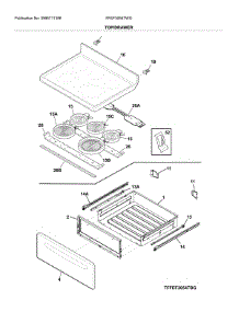 Top / Drawer parts for Frigidaire Electric Range FFEF3054TWG from AppliancePartsPros.com