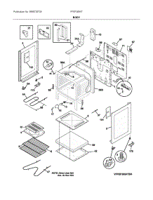 Body parts for Frigidaire Electric Range FFEF3054TWP from AppliancePartsPros.com