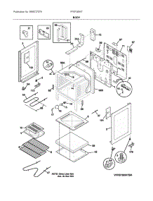 Body parts for Frigidaire Electric Range FFEF3054TWR from AppliancePartsPros.com