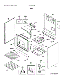 Body parts for Frigidaire Electric Range FFEH2422UW from AppliancePartsPros.com