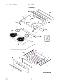Top / Drawer parts for Frigidaire Electric Range FFEH3051VSA from AppliancePartsPros.com