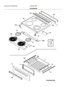 Top / Drawer parts for Frigidaire Electric Range FFEH3051VSB from AppliancePartsPros.com