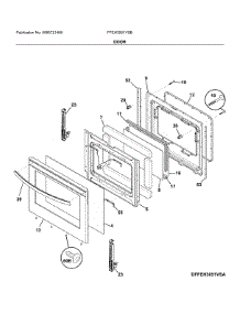 Door parts for Frigidaire Electric Range FFEH3051VSB from AppliancePartsPros.com