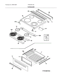 Top / Drawer parts for Frigidaire Electric Range FFEH3051VSD from AppliancePartsPros.com