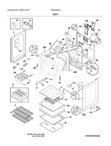 Body parts for Frigidaire Electric Range FFEH3054UBA from AppliancePartsPros.com