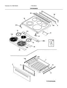 Top / Drawer parts for Frigidaire Electric Range FFEH3054UBB from AppliancePartsPros.com