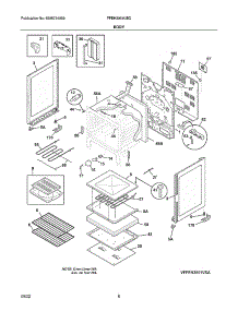 Body parts for Frigidaire Electric Range FFEH3054UBD from AppliancePartsPros.com