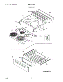 Top / Drawer parts for Frigidaire Electric Range FFEH3054UBD from AppliancePartsPros.com