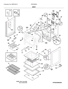 Body parts for Frigidaire Electric Range FFEH3054UWC from AppliancePartsPros.com