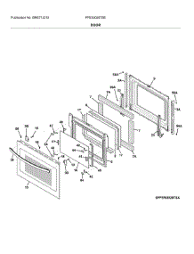 Door parts for Frigidaire Electric Range FFES3026TSE from AppliancePartsPros.com