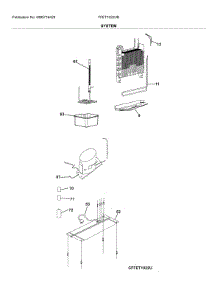 System parts for Frigidaire Top-Mount Refrigerator FFET1022UB from AppliancePartsPros.com