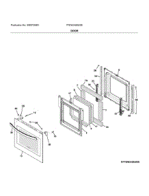Door parts for Frigidaire Electric Wall Oven FFEW2426USB from AppliancePartsPros.com