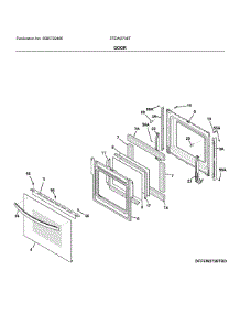 Door parts for Frigidaire Electric Wall Oven FFEW2726TBD from AppliancePartsPros.com