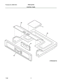 Control Panel parts for Frigidaire Electric Wall Oven FFEW3026TDE from AppliancePartsPros.com