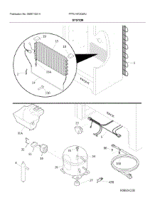 System parts for Frigidaire Upright Freezer FFFU14F2QWU from AppliancePartsPros.com