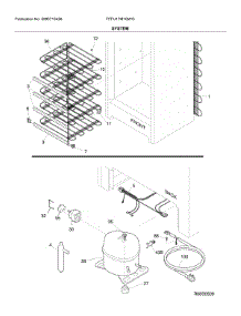 System parts for Frigidaire Upright Freezer FFFU17M1QWG from AppliancePartsPros.com