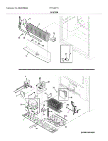 System parts for Frigidaire Upright Freezer FFFU20F4VW0 from AppliancePartsPros.com