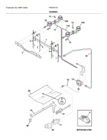 Burner parts for Frigidaire Gas Range FFGF3012TBD from AppliancePartsPros.com
