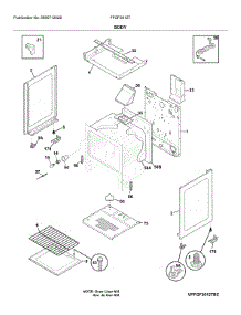 Body parts for Frigidaire Gas Range FFGF3012TBD from AppliancePartsPros.com