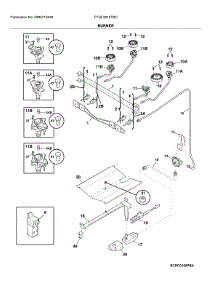 Burner parts for Frigidaire Gas Range FFGF3016TBC from AppliancePartsPros.com