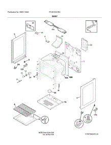 Body parts for Frigidaire Gas Range FFGF3016TBC from AppliancePartsPros.com