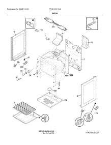 Body parts for Frigidaire Gas Range FFGF3016TWC from AppliancePartsPros.com