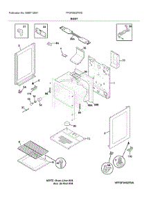 Body parts for Frigidaire Gas Range FFGF3052TWD from AppliancePartsPros.com