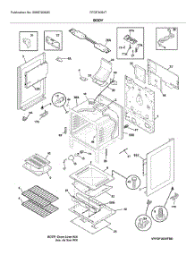 Body parts for Frigidaire Gas Range FFGF3054TBF from AppliancePartsPros.com