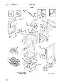Body parts for Frigidaire Gas Range FFGF3054TBJ from AppliancePartsPros.com