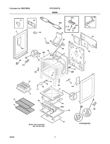 Body parts for Frigidaire Gas Range FFGF3054TDJ from AppliancePartsPros.com
