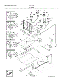 Burner parts for Frigidaire Gas Range FFGF3054TWF from AppliancePartsPros.com