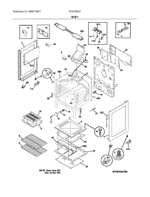 Body parts for Frigidaire Gas Range FFGF3054TWG from AppliancePartsPros.com