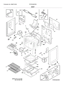 Body parts for Frigidaire Gas Range FFGF3056TSD from AppliancePartsPros.com