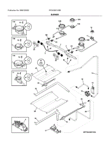 Burner parts for Frigidaire Gas Range FFGH3051VSB from AppliancePartsPros.com