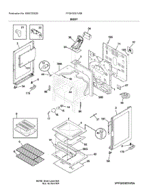 Body parts for Frigidaire Gas Range FFGH3051VSB from AppliancePartsPros.com