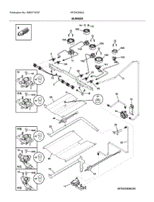 Burner parts for Frigidaire Gas Range FFGH3054UBA from AppliancePartsPros.com