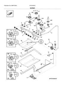 Burner parts for Frigidaire Gas Range FFGH3054UBB from AppliancePartsPros.com